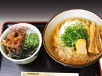 肉めし付きうどん・そば定食