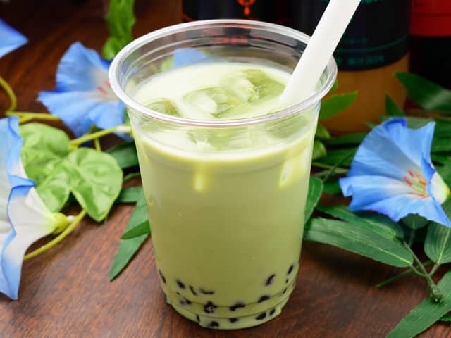 生タピオカ 抹茶オレ