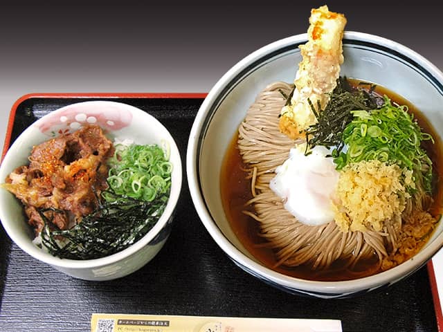 肉めし付きぶっかけうどん・そば定食