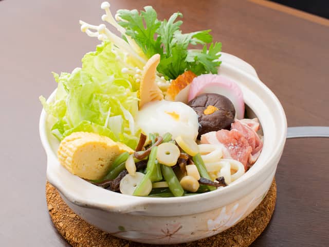 山菜鍋焼きうどん(調理前)