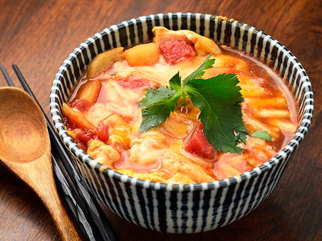 トマトと長芋のチーズリゾット