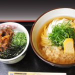 肉めし付きうどんそば定食