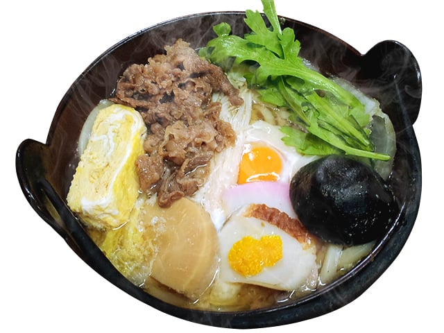 牛肉鍋焼きうどん