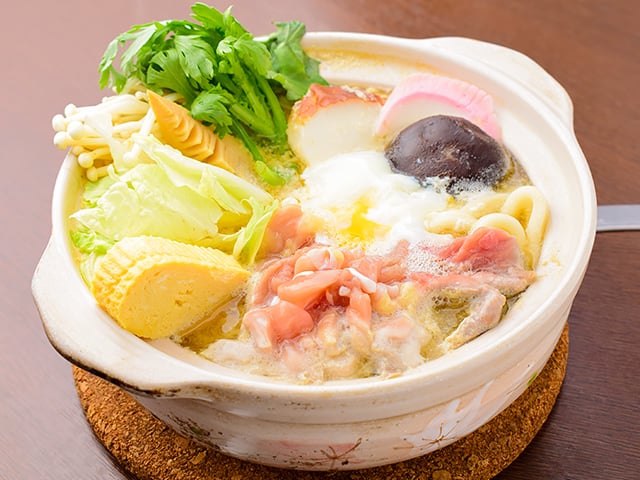 鶏鍋焼きうどん