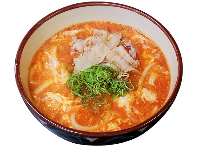 茶美豚のごま味噌とじうどん・そば
