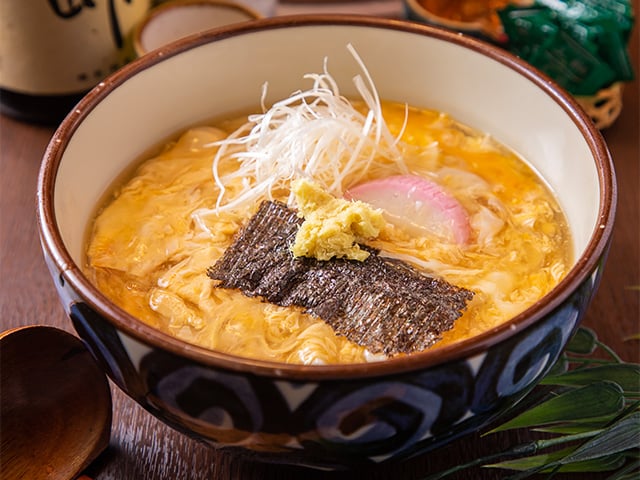 鶏卵(けいらん)うどん・そば