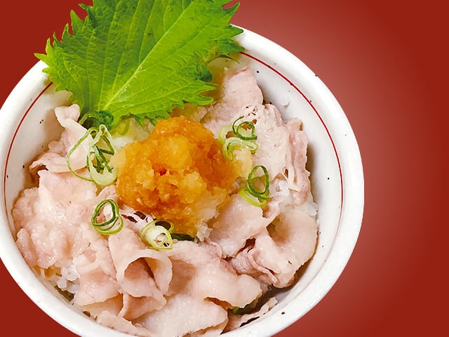 ポン酢おろしの豚めし