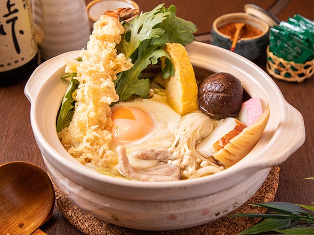 上えび鍋焼きうどん